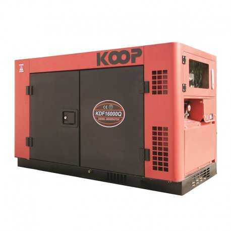 موتور برق دیزلی کم صدا کوپ مدل KDF16000Q