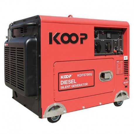 موتور برق دیزلی کم صدا کوپ مدل KDF6700Q